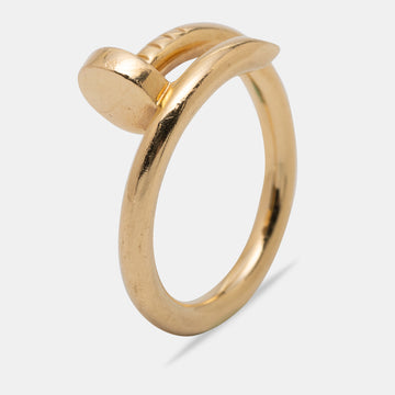 Cartier Juste Un Clou 18k Yellow Gold Band Ring Size 57