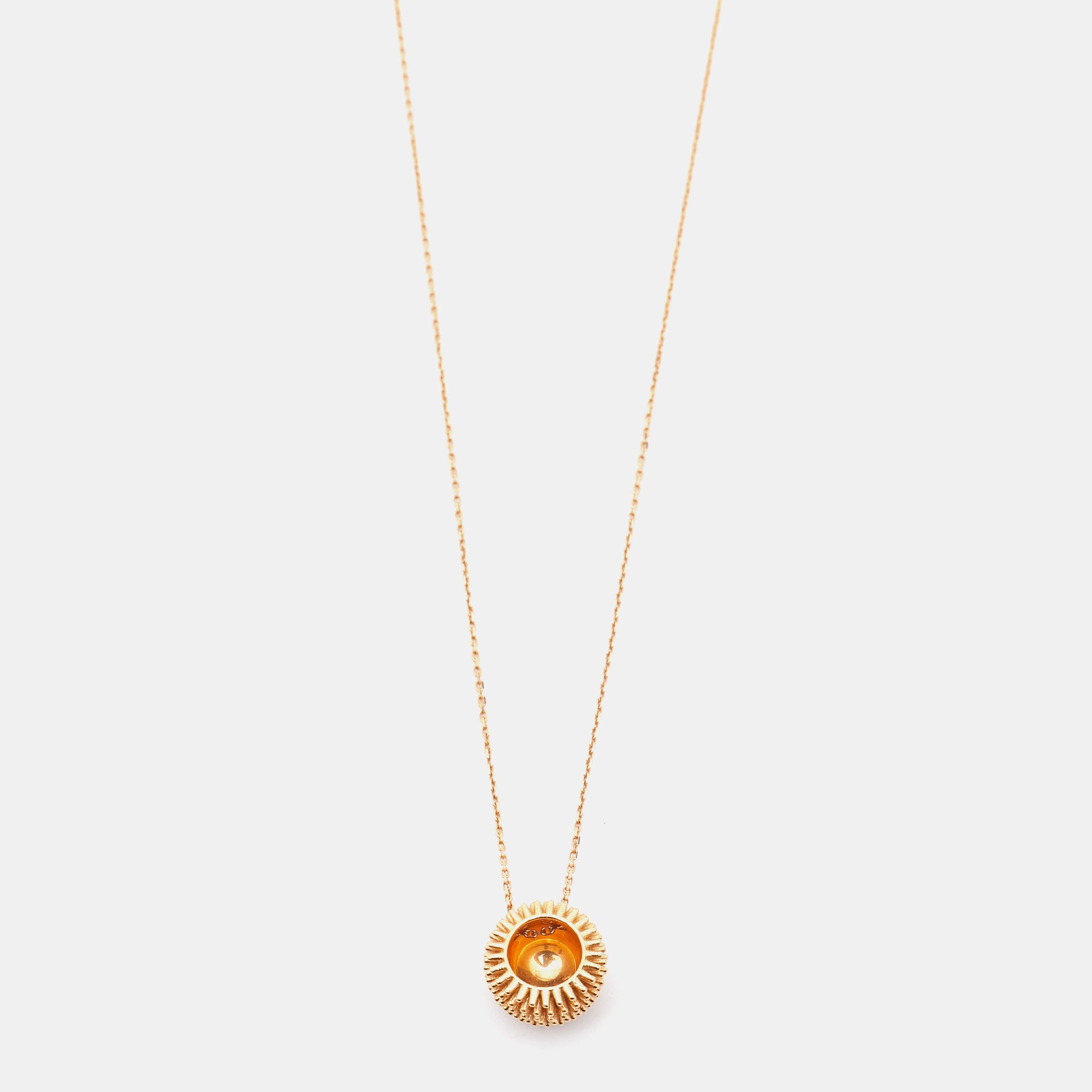 Cartier Cactus De Cartier Diamond 18k Rose Gold Pendant Necklace