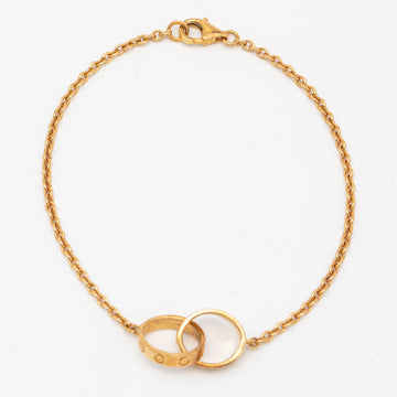 Cartier Love  Interlocking Loop 18k Yellow Gold Bracelet