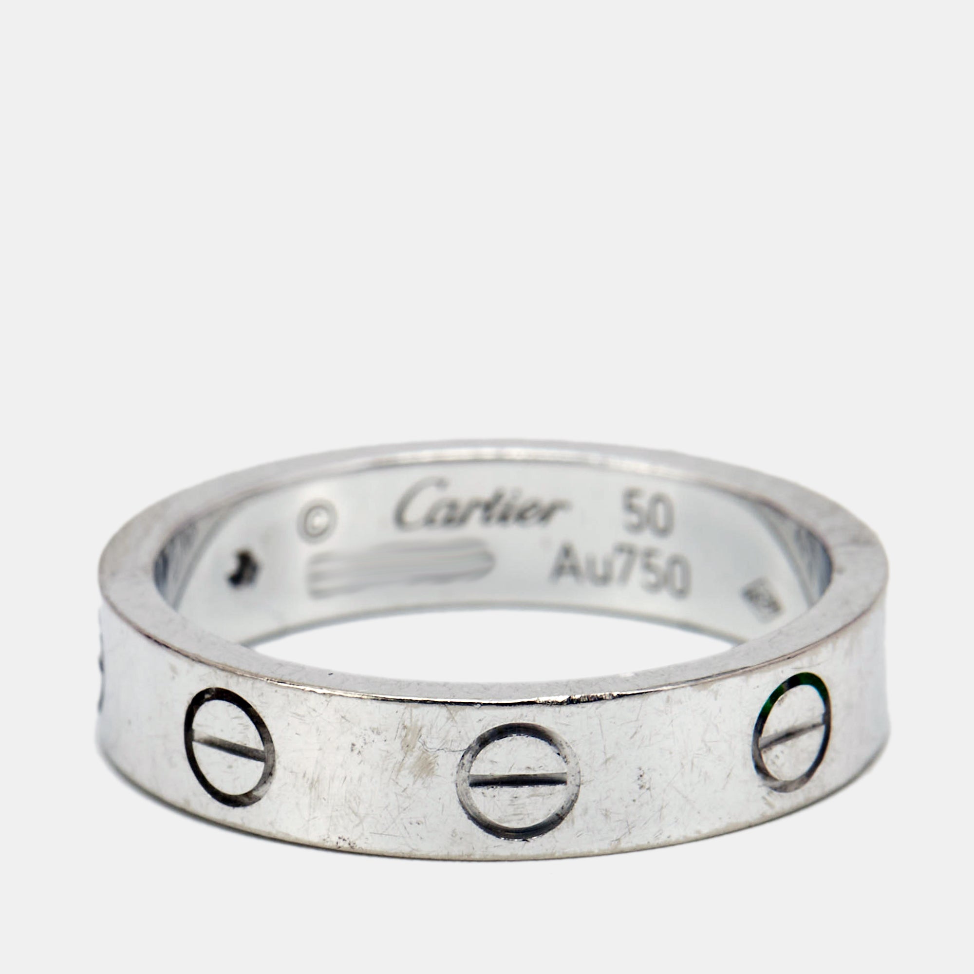 Cartier love ring clearance stamp