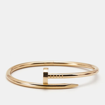 CARTIER Juste Un Clou 18k Rose Gold Bracelet 17