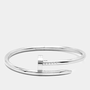 CARTIER Juste Un Clou 18k White Gold Bracelet 15