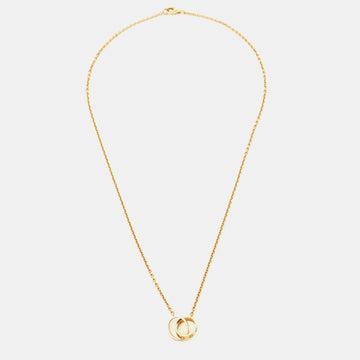 CARTIER Love Interlocking Loops 18k Yellow Gold Necklace