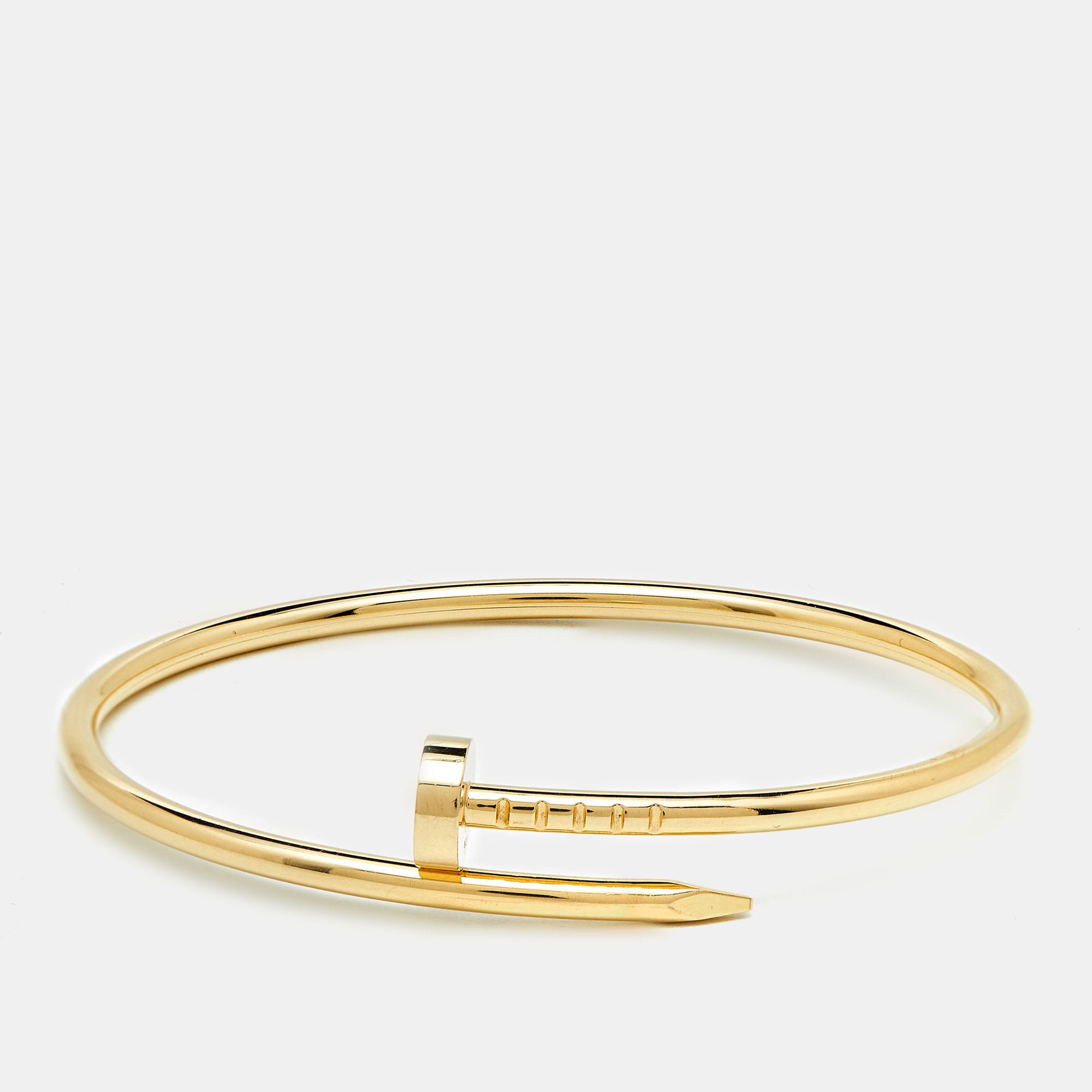 CARTIER Juste Un Clou 18k Yellow Gold Small Model Bracelet 15