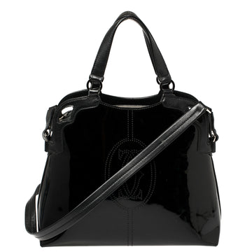 Cartier Black Patent Leather Marcello de Cartier Satchel