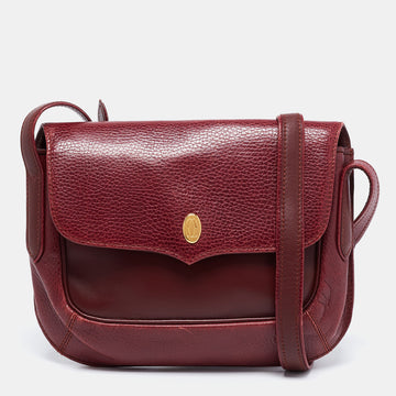 Cartier Burgundy Leather Must de Cartier Shoulder Bag