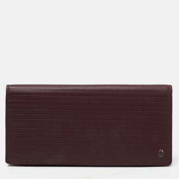 Cartier Burgundy Leather Pasha De Cartier Continental Wallet