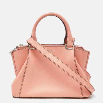 CARTIER Peach Leather Mini C de  Satchel