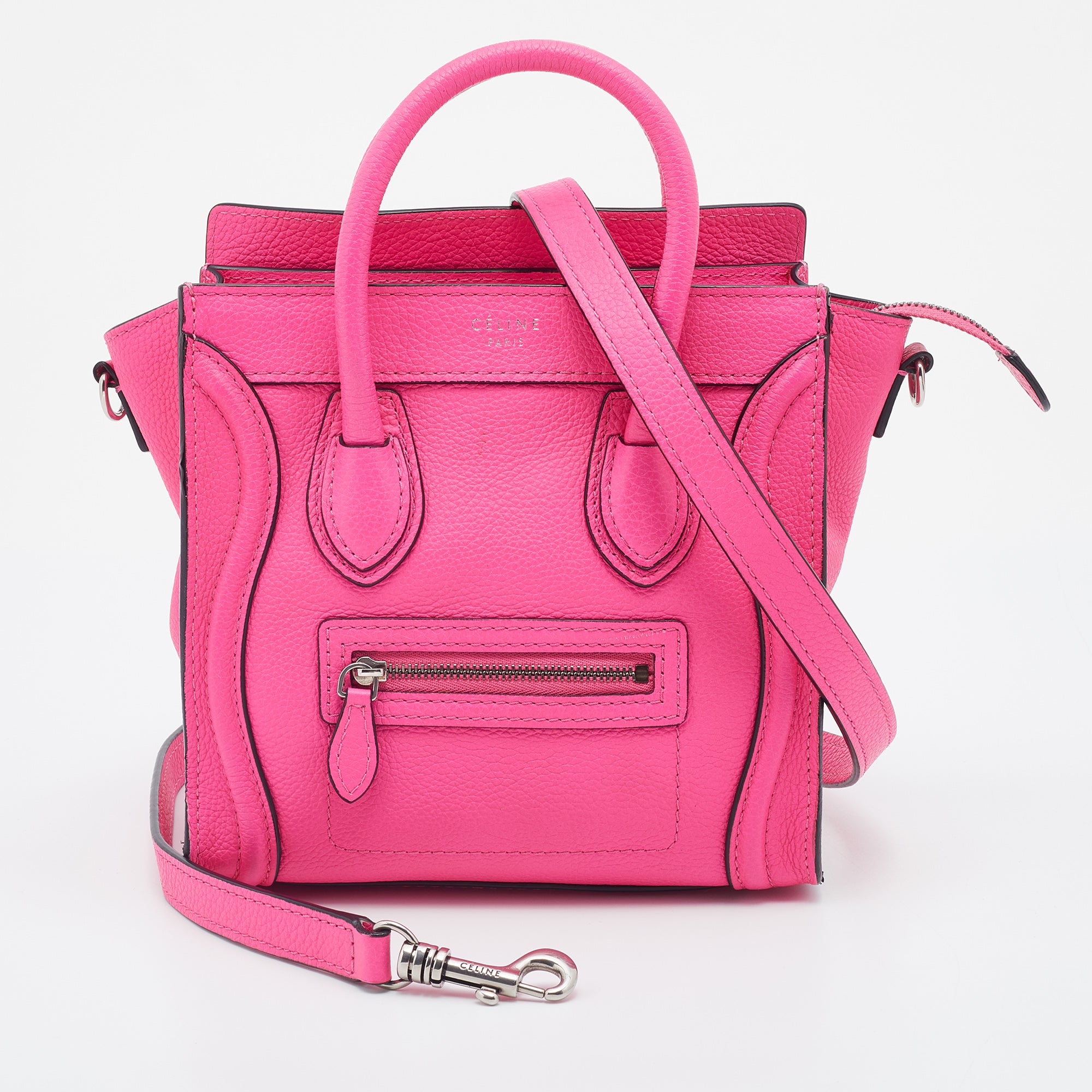 Celine nano luggage outlet pink