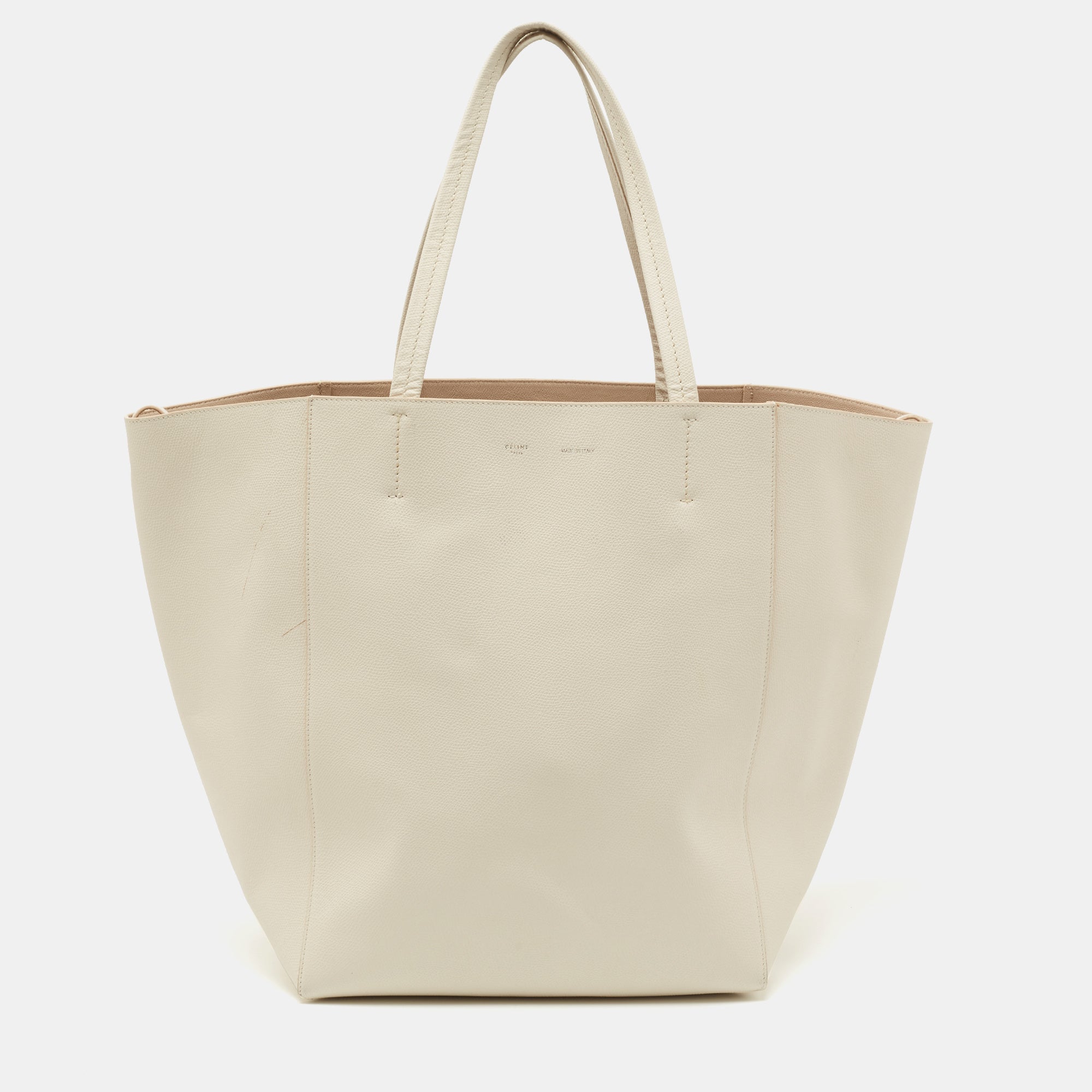 Celine white deals tote bag