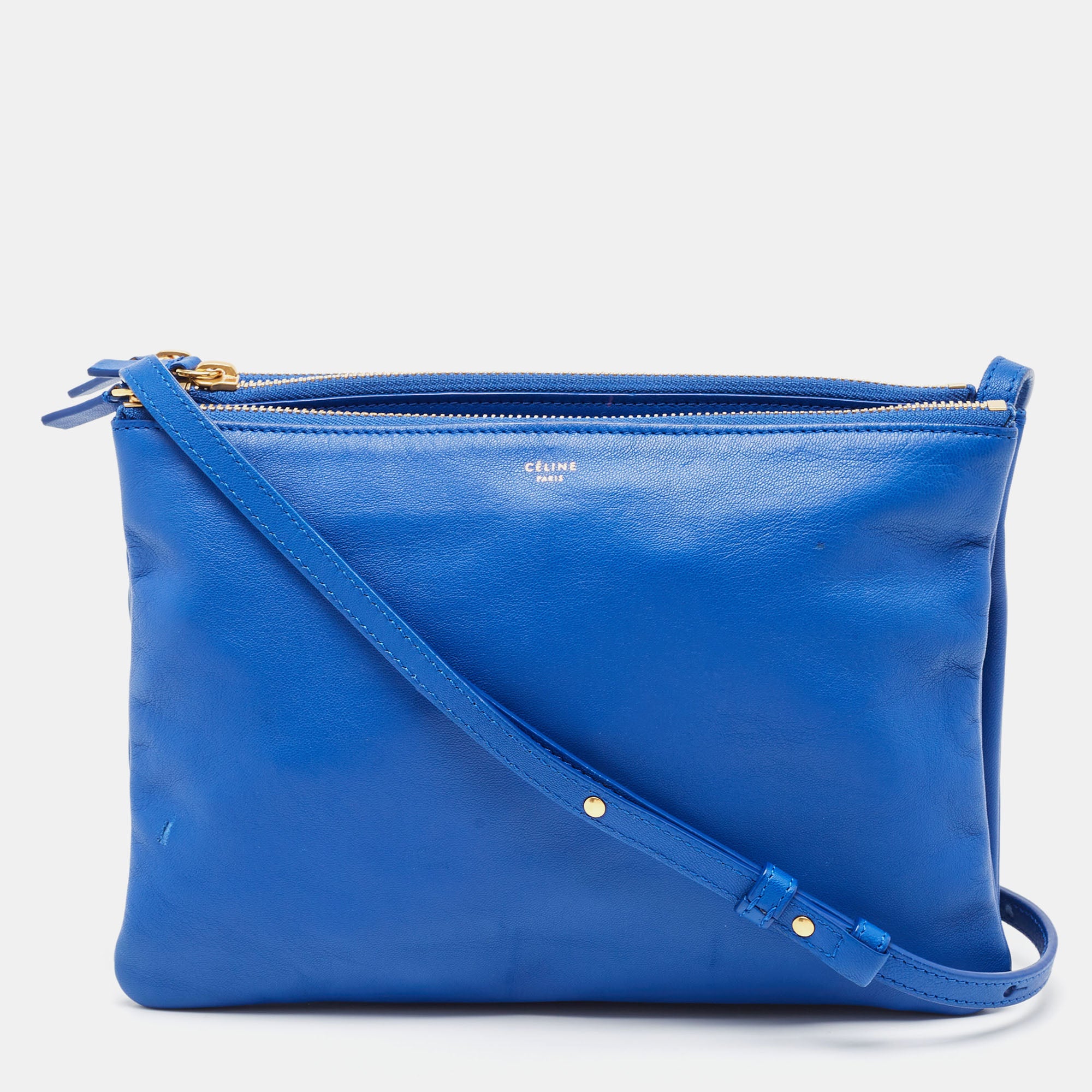 Celine trio cheap bag blue