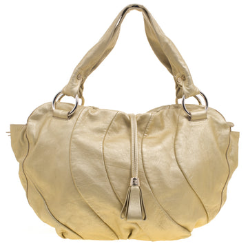 Celine Metallic Gold Leather Bittersweet Hobo