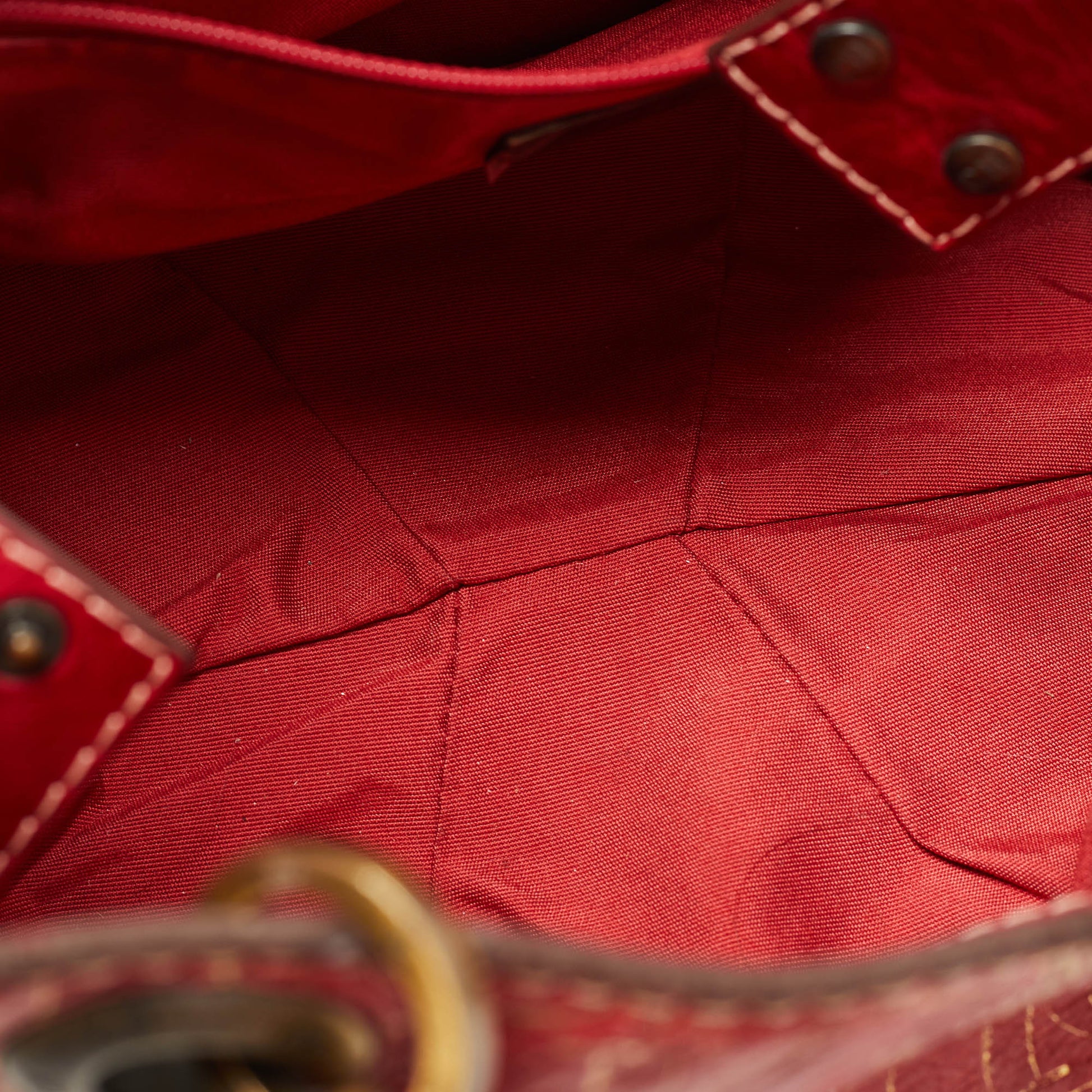 CH Carolina Herrera Red Monogram Embossed Leather Chain Shoulder Bag -  ShopStyle