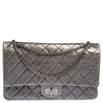 Chanel Metallic Quilted Aged Leather Reissue 2.55 Classic 227 Flap Bag