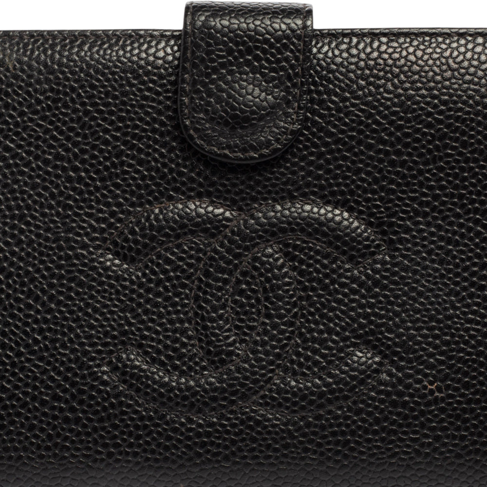 Chanel Timeless French Purse Wallet in Black