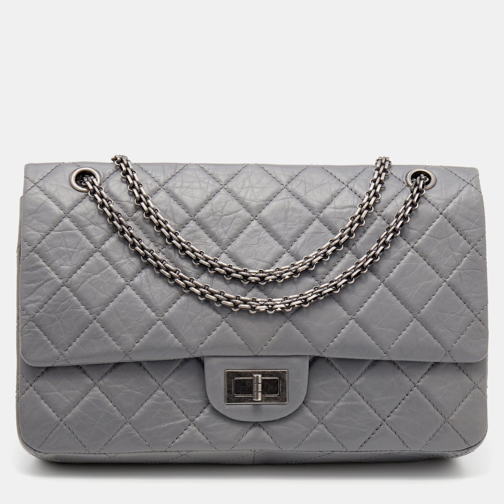 Chanel grey reissue sale