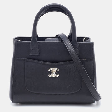 Chanel Black Leather Mini Neo Executive Tote