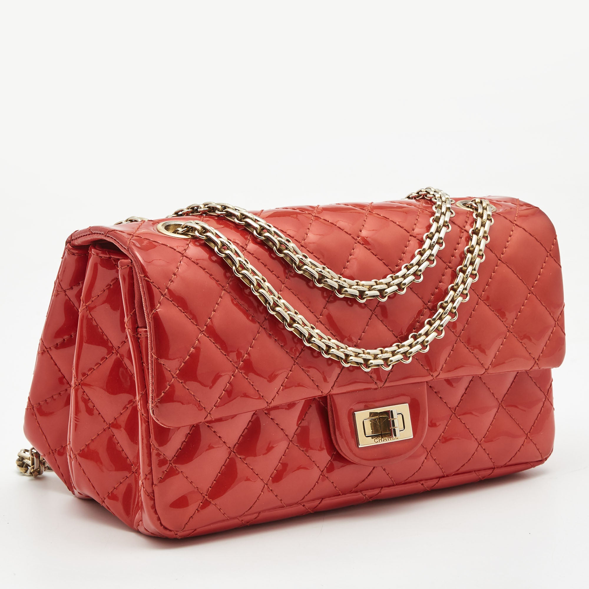 Red patent best sale leather chanel bag