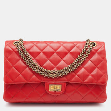 Chanel Red Lipstick Quilted Leather Reissue 2.55 Classic 226 Flap Bag