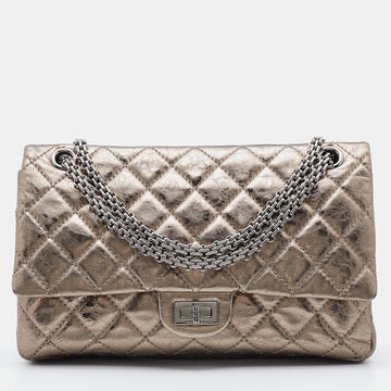 Chanel Metallic Quilted Aged Leather 226 Reissue 2.55 Flap Bag