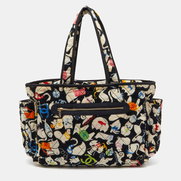 CHANEL Multicolor Printed Cotton Terry Baby Diaper Bag