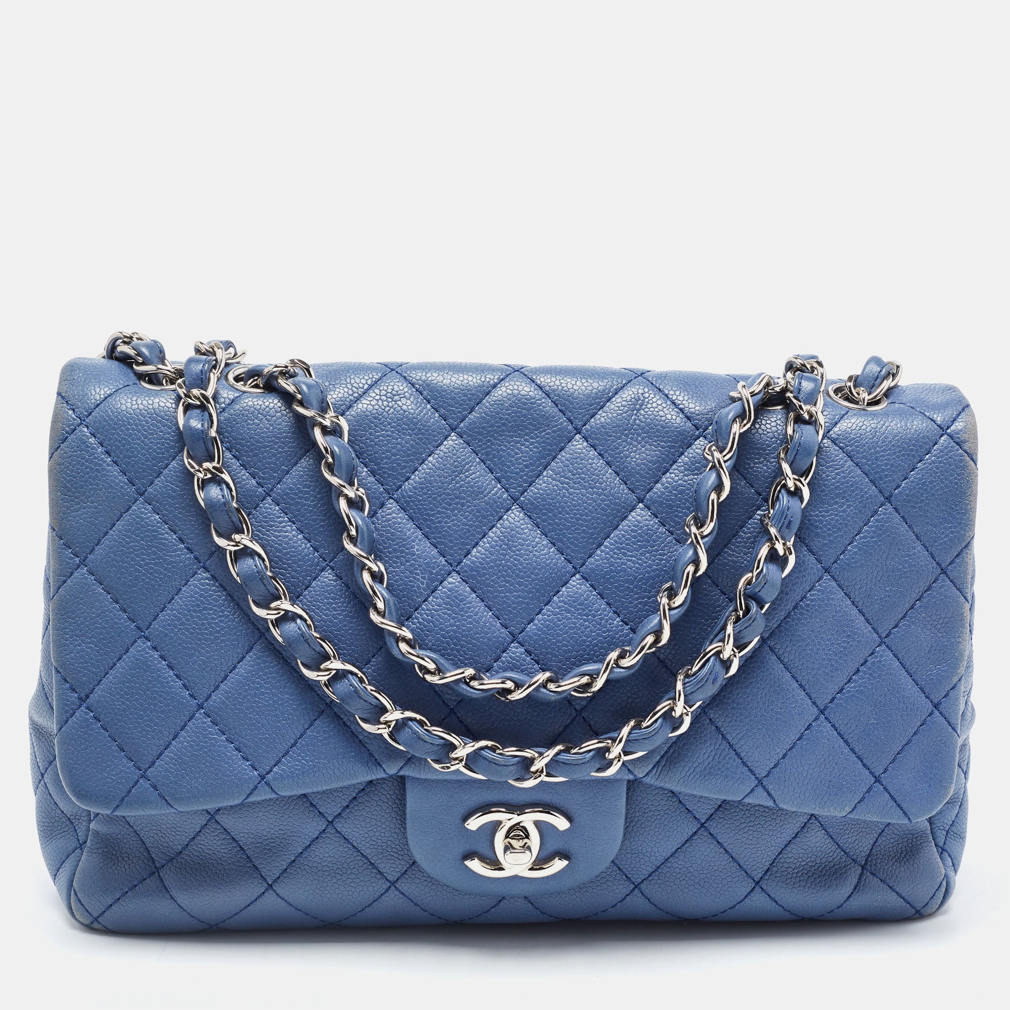 Chanel blue 2024 flap bag