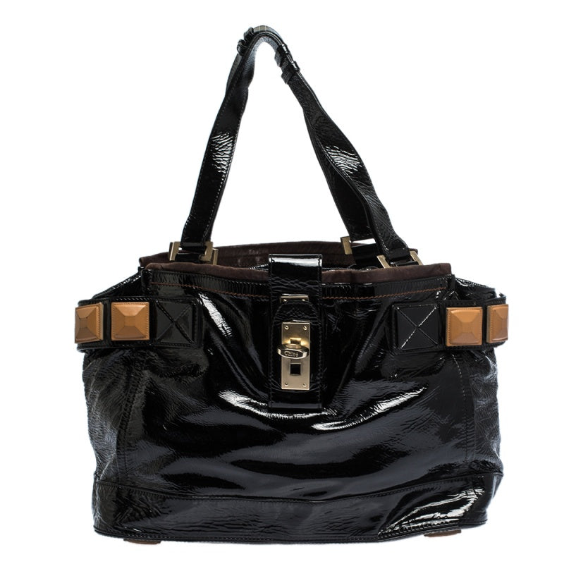 Black patent clearance handbags cheap