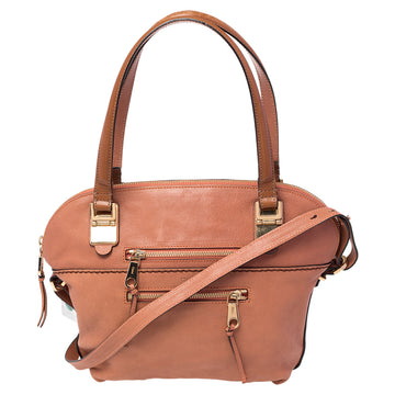 Chloe Brown Leather Medium Angie Satchel