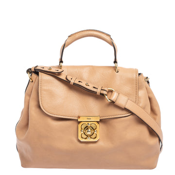 Chloe Pink Leather Elsie Satchel