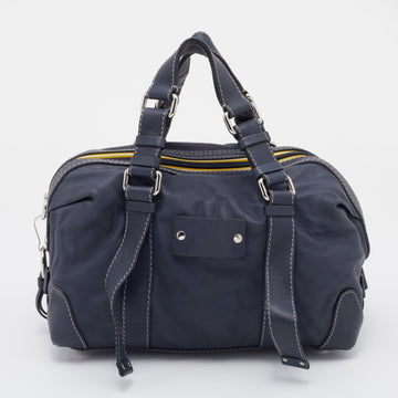 Chloe Dark Blue Leather Satchel