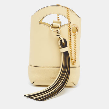 Chloe Yellow Leather Shoulder Bag