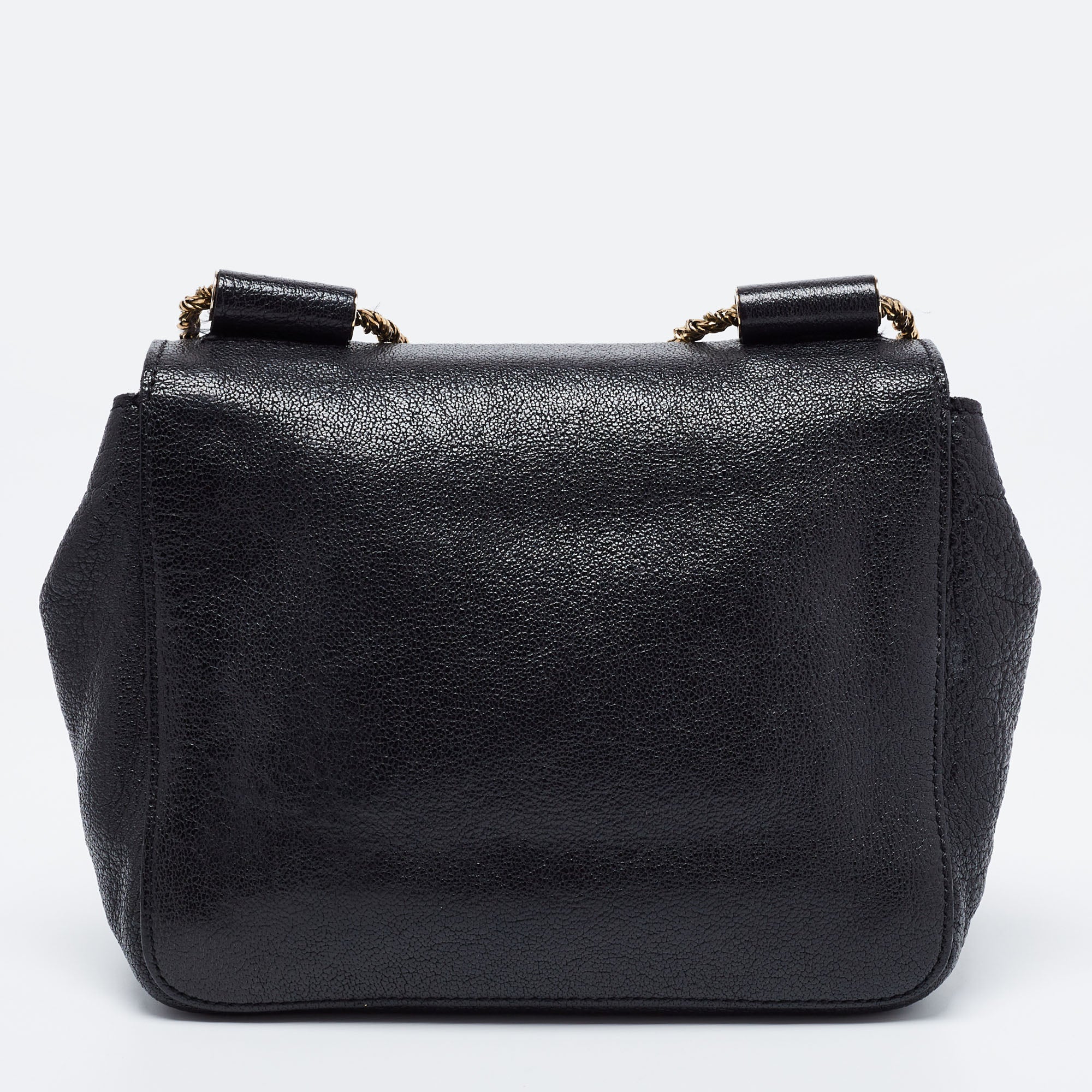 Chloé - C-Logo Black Leather Small Shoulder Bag | Mitchell Stores