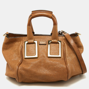 Chloe Bronze Leather Ethel Satchel