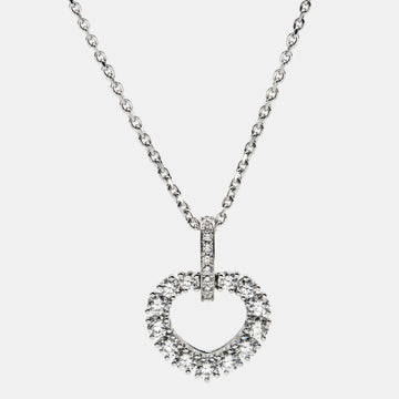 CHOPARD L'heure Du Diamant 18k White Gold Pendant Necklace