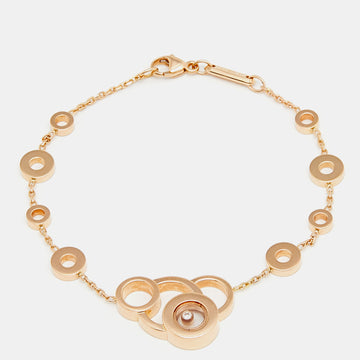 Chopard Happy Diamonds Bubbles 18k Rose Gold Bracelet