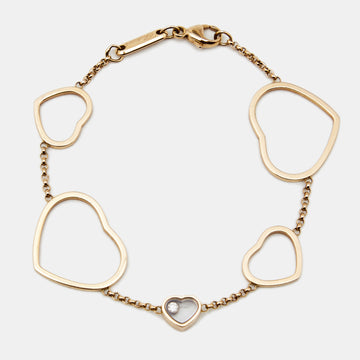 Chopard Happy Hearts Diamond 18k Rose Gold Bracelet
