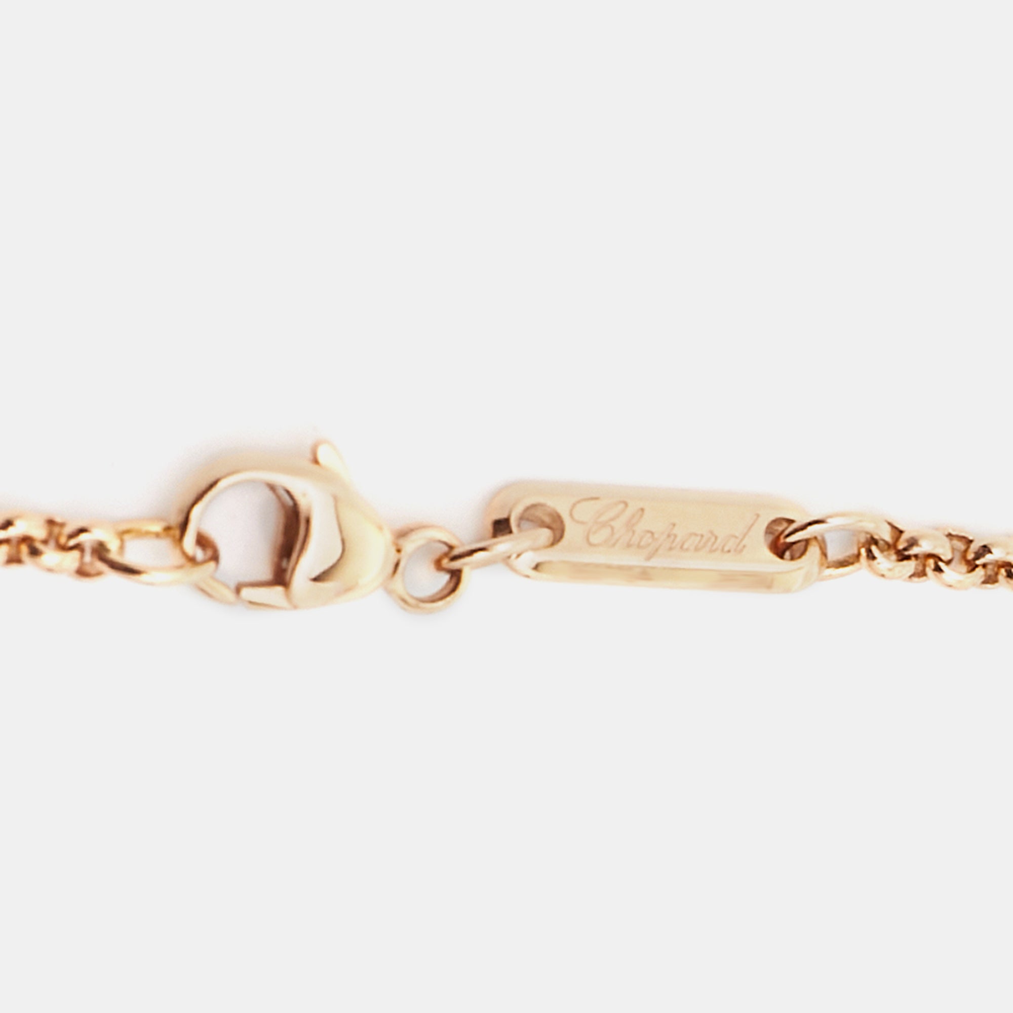 Chopard Happy Diamond Hamsa Hand 18k Rose Gold Bracelet