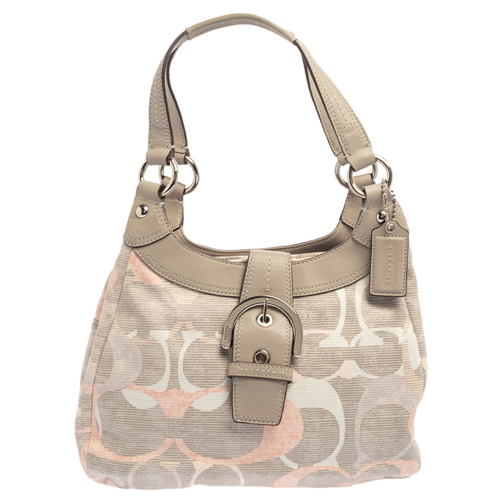 Coach clearance signature hobo