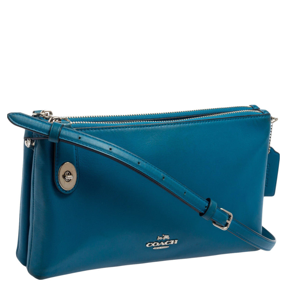 Blue coach cheap crossbody purse