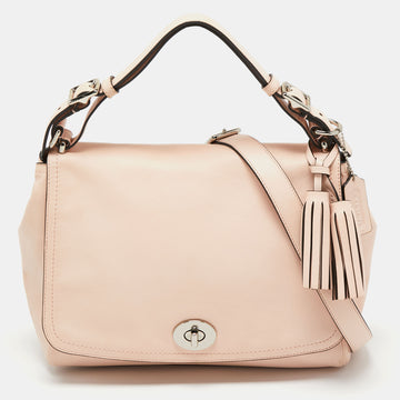 COACH Pink Leather Legacy Romy Top Handle Bag