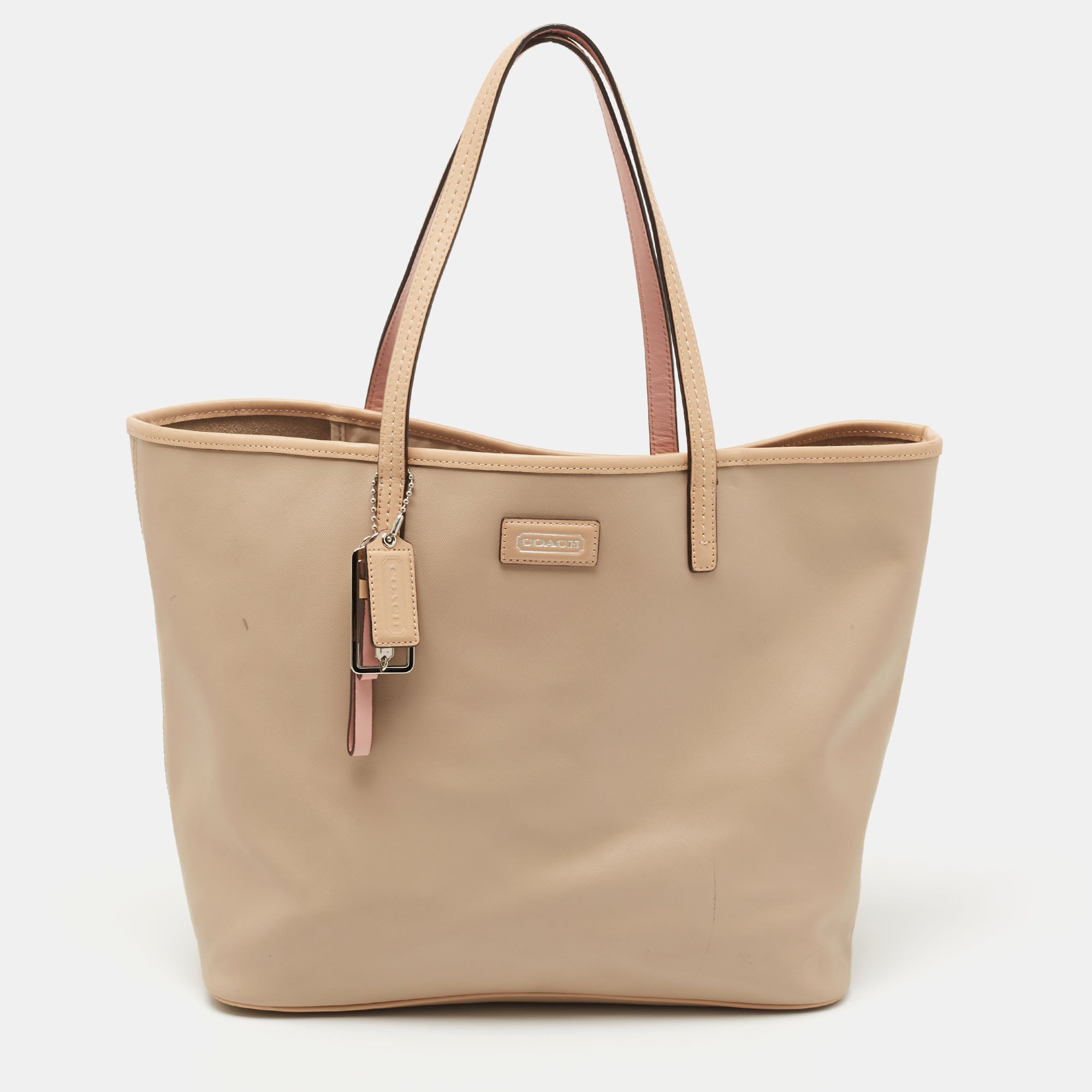 Coach beige outlet tote