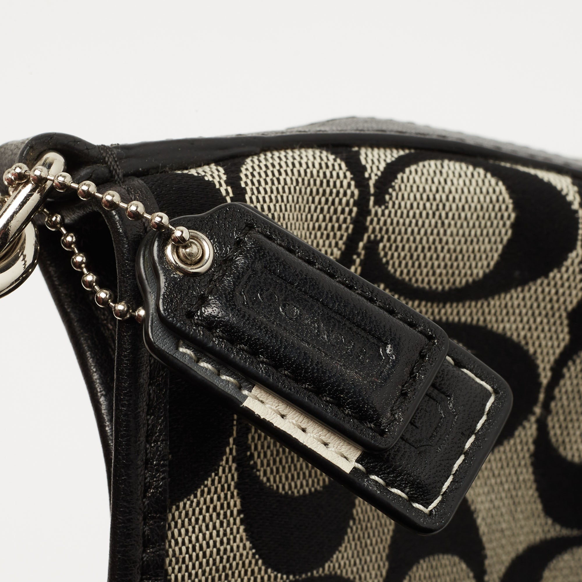 Coach Signature 7039 Suede Striped Small Shoulder Handbag Purse | eBay