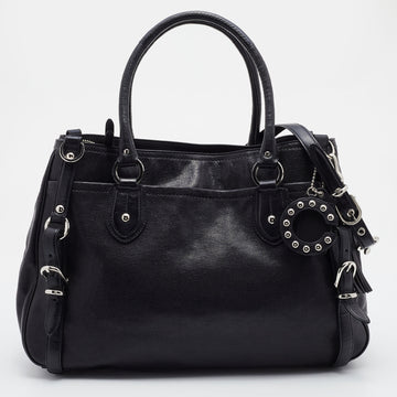 COACH Black Leather Straps Satchel