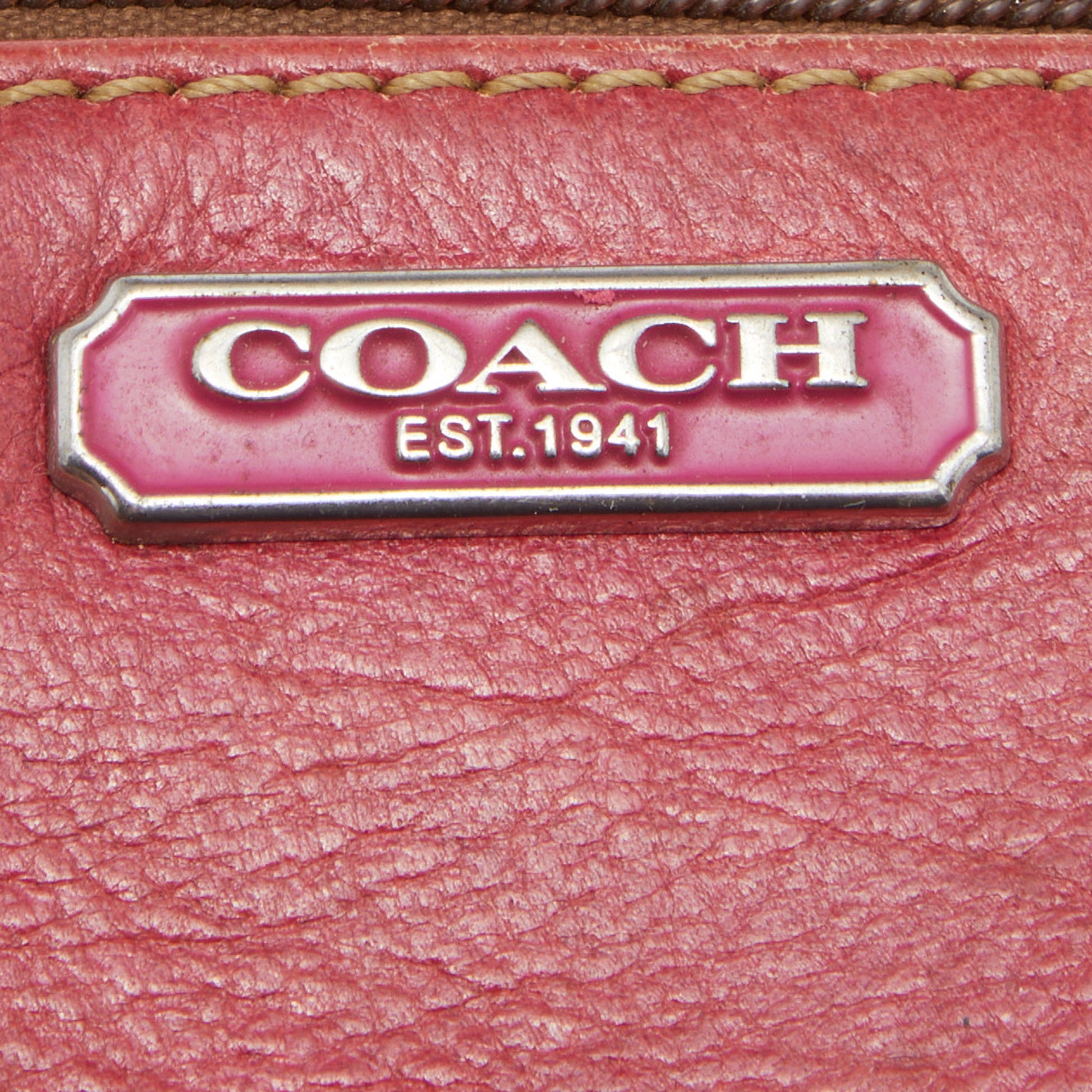 Buy Coach Signature Accessory Pouch Canvas Leather Beige Pink Like New COACH  Wristlet from Japan - Buy authentic Plus exclusive items from Japan