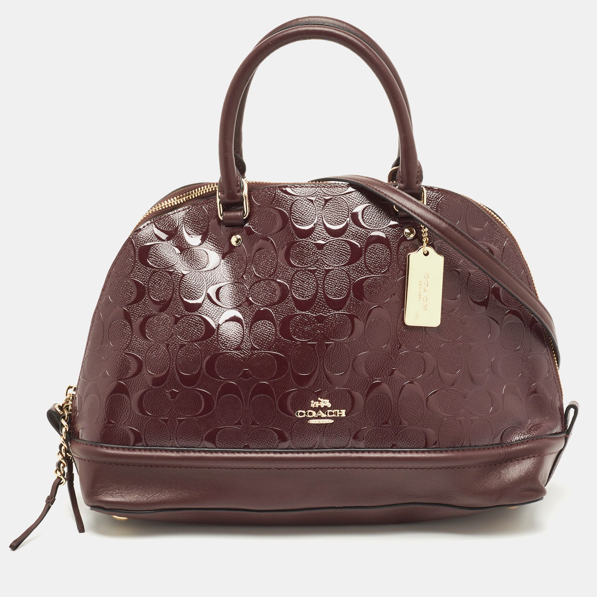 Plum discount purses coach