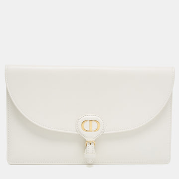 DIOR Off White Leather Bobby Pouch