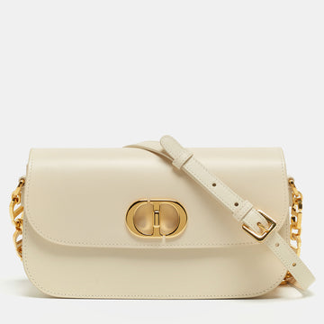 DIOR Dusty Ivory Leather 30 Montaigne Avenue Shoulder Bag