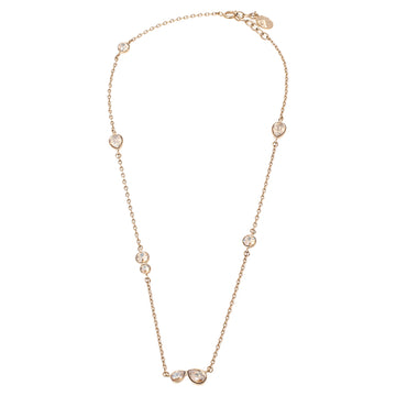 DIOR Crystals Gold Tone Metal Necklace