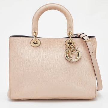 DIOR Pink Leather Medium issimo Tote