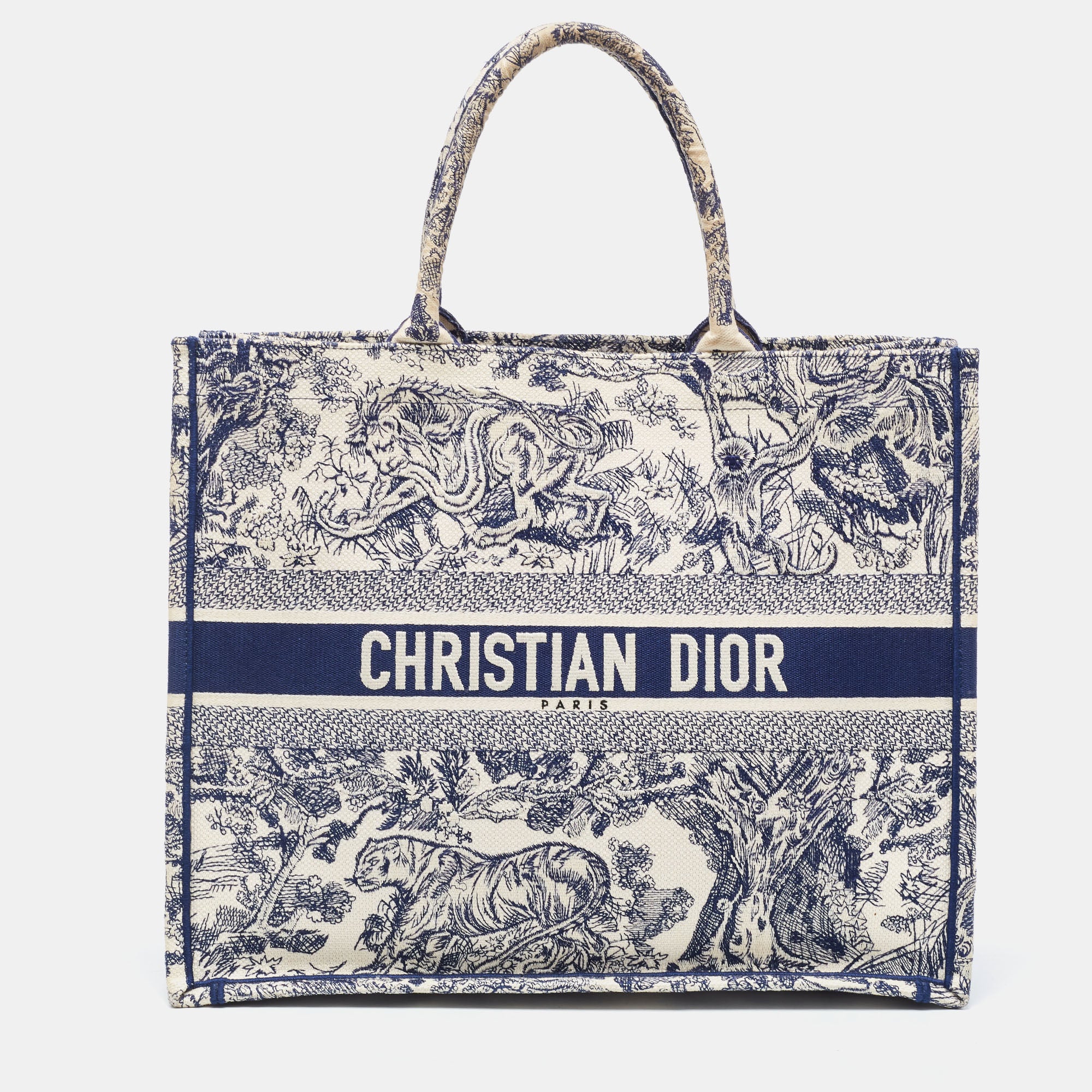 Dior book tote hotsell bag in embroidered canvas